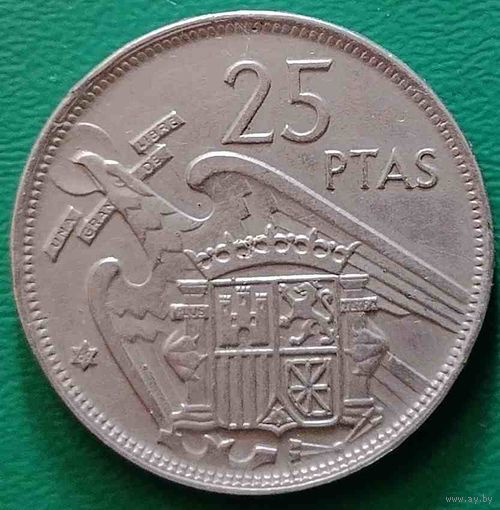 Испания 25 песет 1957(69)
