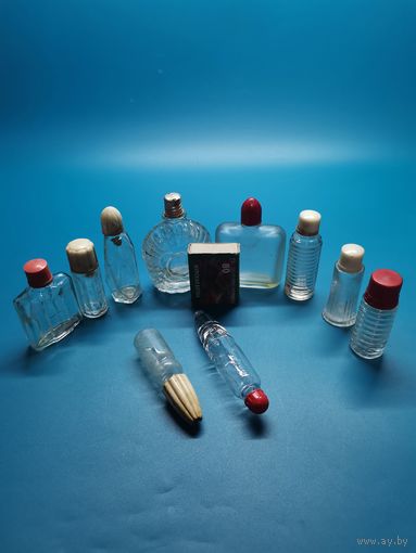 Флакончик от парфюм СССР 10 шт. одним лотом.