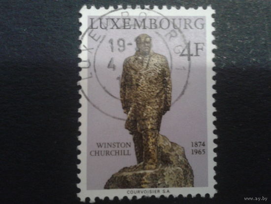 Люксембург 1974 памятник У. Черчелю, бронза
