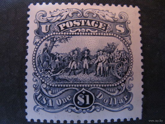 Марка США (Mi:US 2455, 1994 г.) Капитуляция генерала Бергойна в Саратоге