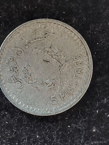 5 пиастров ливан 1954