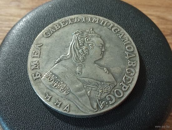 1 рубль 1749 г. (Копия, большая красивая монета, немагнит)
