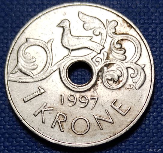 Норвегия 1 крона 1997 г.