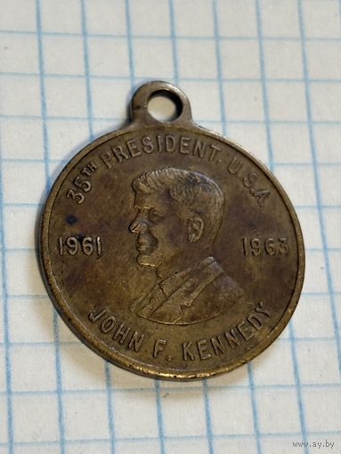 С 1 РУБЛЯ! ПАМЯТНАЯ МЕДАЛЬ 35 ПРЕЗИДЕНТ США ДЖОН Ф. КЕННЕДИ 1961 1963