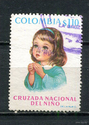 Колумбия - 1973 - Национальная кампания за благополучие детей - [Mi. 1260] - полная серия - 1 марка. Гашеная.  (Лот 36Fw)-T25P34