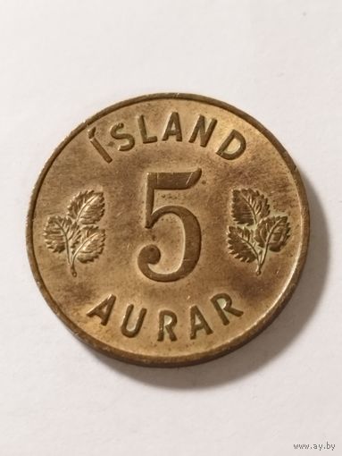 Исландия 5 аурар 1946