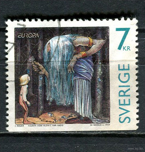 Швеция - 1997 - Europa (C.E.P.T.) - Легенды 7Kr - [Mi.2003Du] - 1 марка. Гашеная.  (LOT Gv50)-T3P31