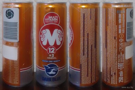 Банка от энергетика DARK BLUE M12 2024 250ml Турция (ОБМЕН/ПРОДАЖА/ТОРГ) 1лот=1шт