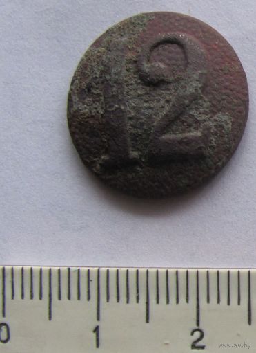 Пуговица германия 12 полк на погон для панно