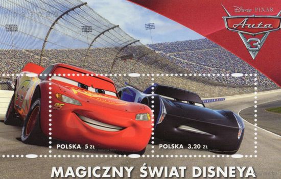 Польша 2017. Авто. Дисней. Mi 4908-9. Блок 262