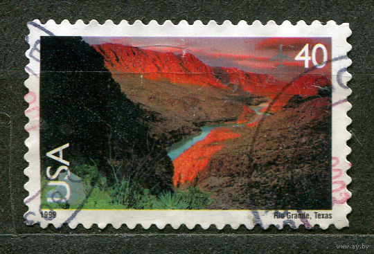 Рио Гранде. Штат Техас. 1999. США. Полная серия 1 марка
