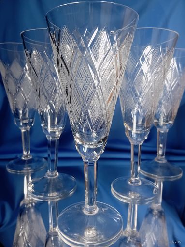 Фужеры. Высокие. Хрусталь