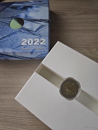 Финляндия 2 евро 2022 год PROOF 100 лет Финскому национальному балету