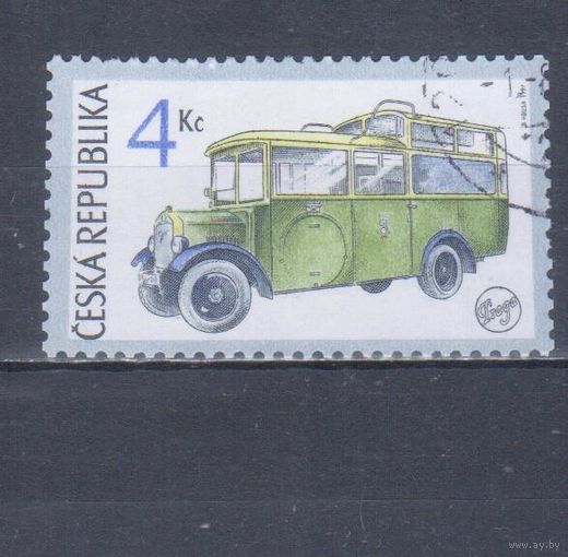[2255] Чехия 1997. Техника.Транспорт.Автомобиль.Автобус. Гашеная марка.