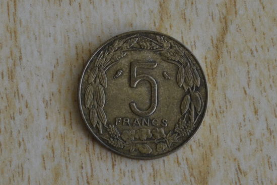Камерун 5 франков 1968 с 1 руб