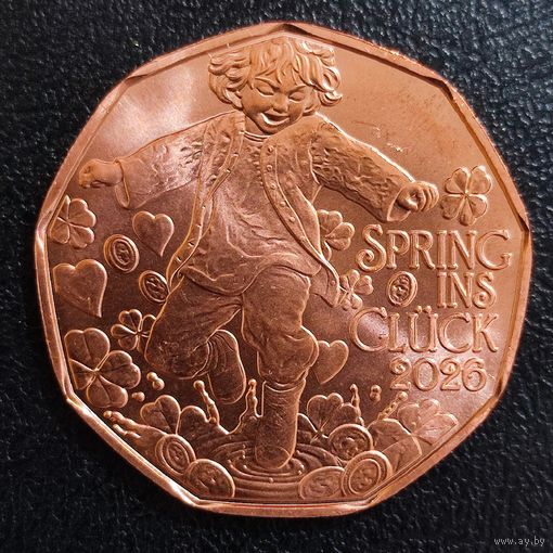 Австрия 5 евро 2026 Новый год - Прыжок в счастье.