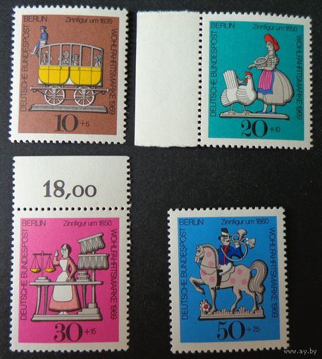 Западный Берлин 1969 Mi348-51 MNH
