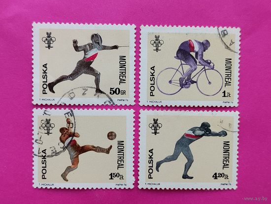 Польша. Спорт. ( 4 марки ) 1976 года. 3-12.