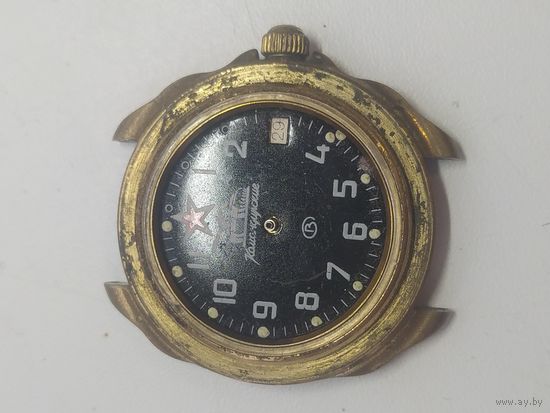 ЧАСЫ  командирские Танковые лот 1 МЕХАНИЧЕСКИЕ в ремонт на запчасти