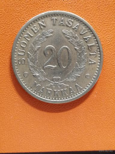 Финляндия, 20 марок, 1938 год, KM# 32