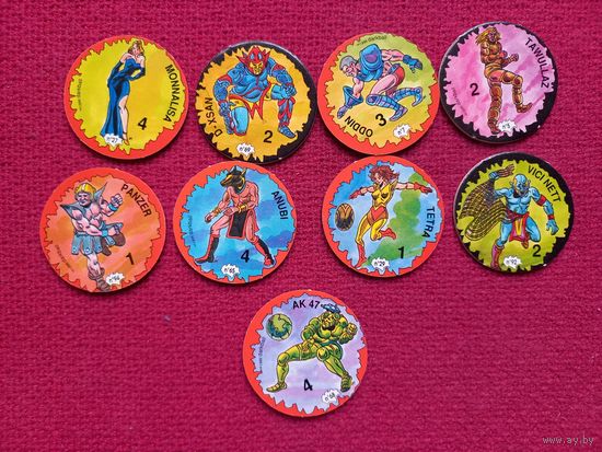 Фишки кепсы caps Darkball. Цена за все фишки.