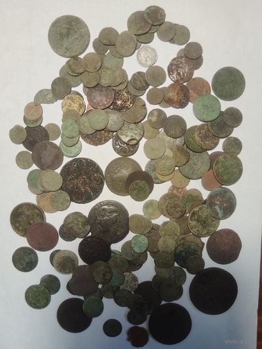 Лот монет( в основном царские)