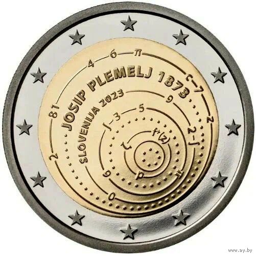 Словения 2 евро, 2023 150 лет со дня рождения Йосипа Племеля UNC