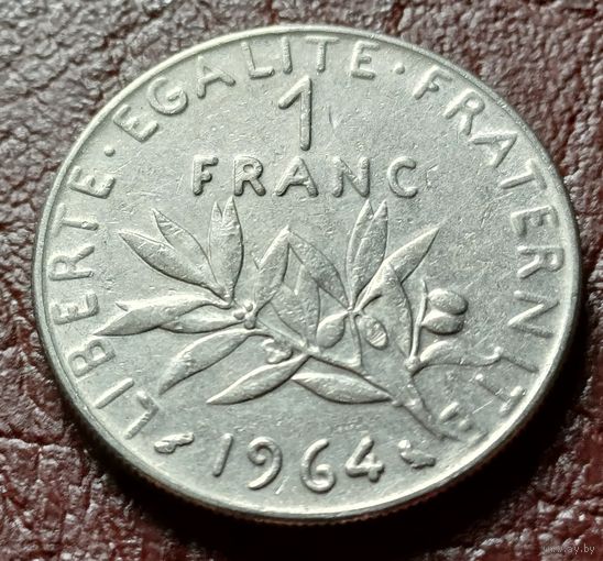 Франция 1 франк, 1964    ( 1-7-3 )