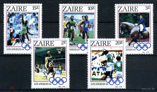 ЗАИР 1984 Г. ОЛИМПИАДА спорт  MNH