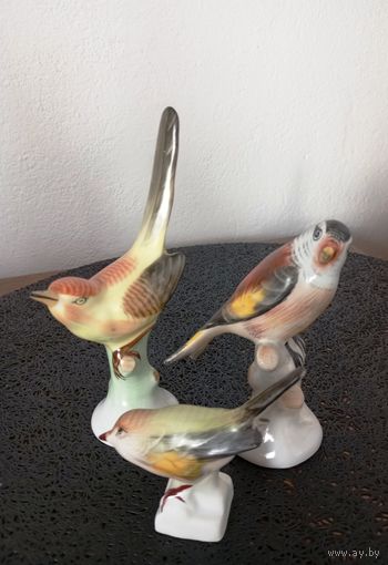 Фарфоровые птицы. Aquincum.  Hollohaza. Венгрия.