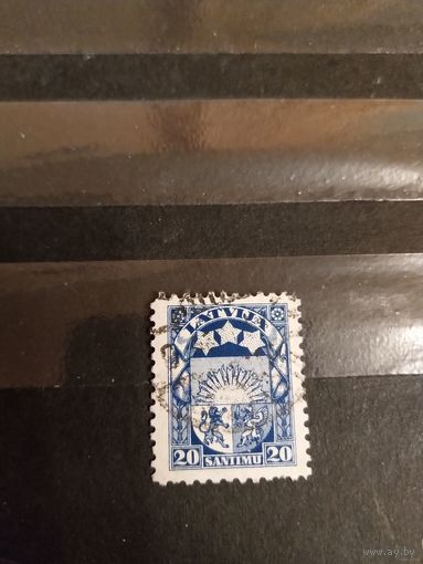 1923 Латвия Мих 95 зуб 10 герб (3-7)