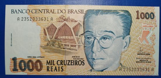 Бразилия 1000 крузейро 1993 г. Р-240