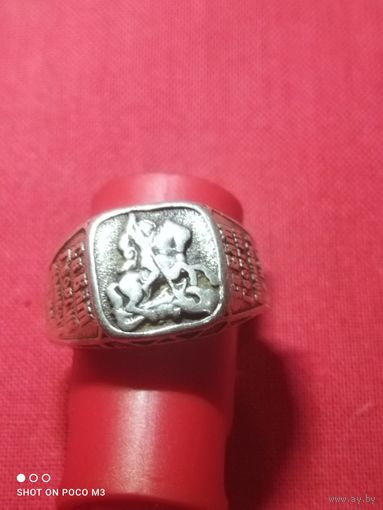 Печатка, СЕРЕБРО,мужская,как есть