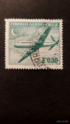 ЧИЛИ\484фе\ самолет. авиапочта