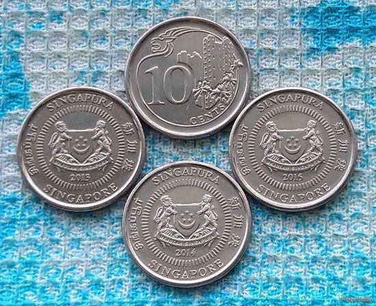 Сингапур 10 центов, UNС. Новогодняя ликвидация!