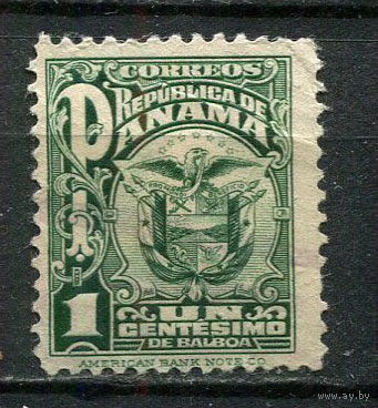 Панама - 1924 - Герб 1С - [Mi.119] - 1 марка. Гашеная.  (Лот 10Jw)-T9P1