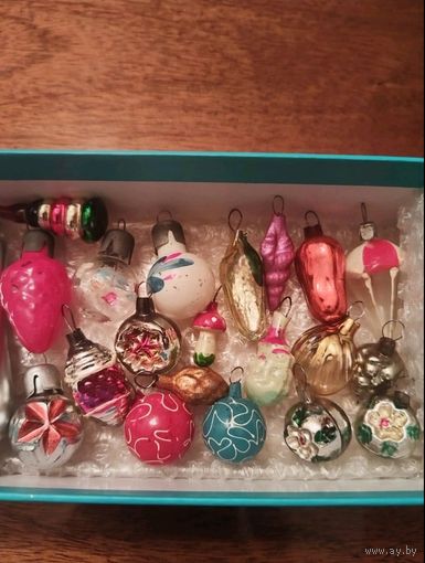 Лот ёлочных игрушек Малютки, в коробке,20 шт. Распродажа коллекции!
