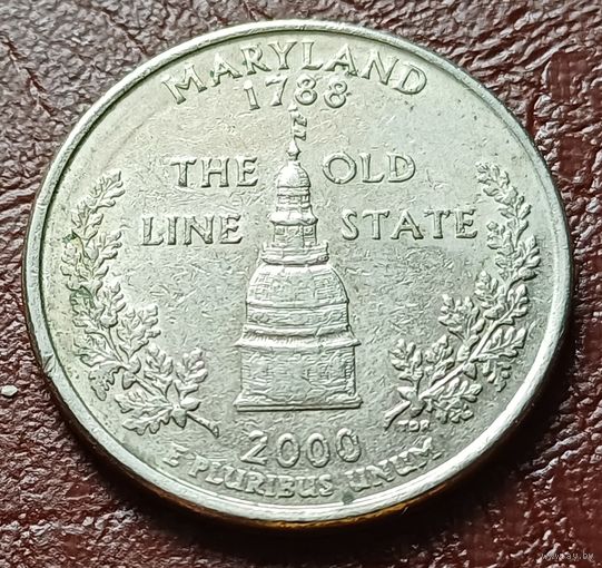 США 25 центов 2000   D   Квотер штата Мэриленд      ( 1-6-8 )