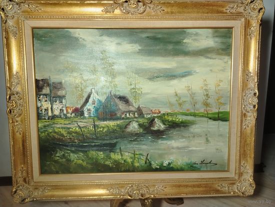 Картина в богатой раме.