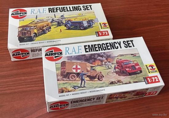 2 сборных модели: Спец. автомобили аэродрома R.A.F., Британия ; AirFix  1/72