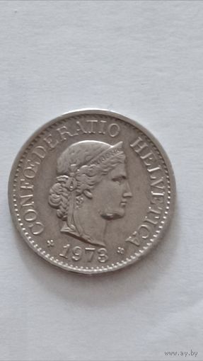 Швейцария. 10 раппенов 1973 года.