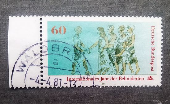 Марка Германия 1981 год Международный год инвалидов