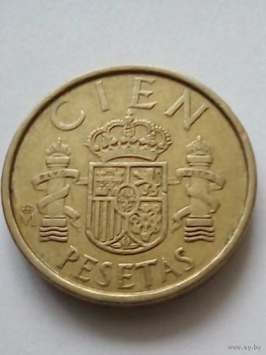 Испания.100 песет 1986 г.Хуан Карлос.