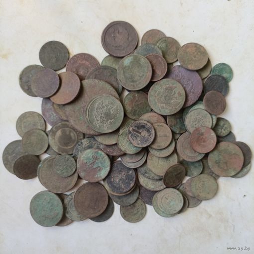 Монеты одним лотом 110шт