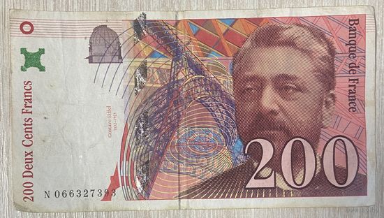 Банкнота 200 франков 1997 год. Франция
