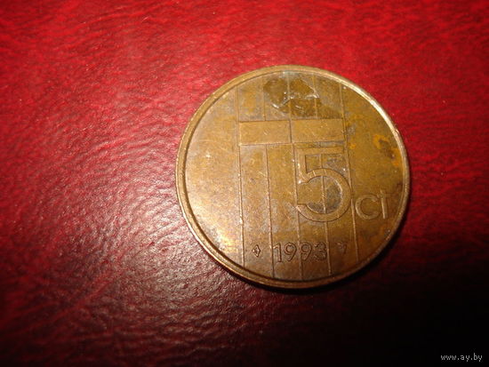 5 центов 1993 год Нидерланды