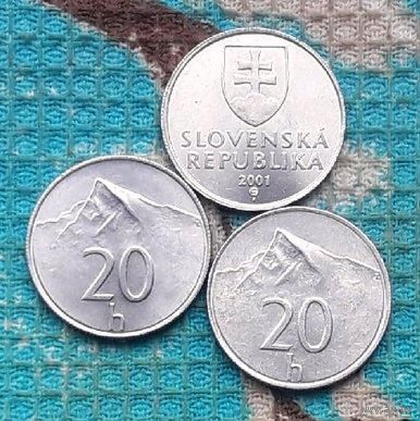 Словакия 20 геллер, UNC.