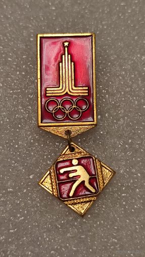 Значок знак Олимпийские Игры 1980 Бокс,200 лотов с 1 рубля!!!