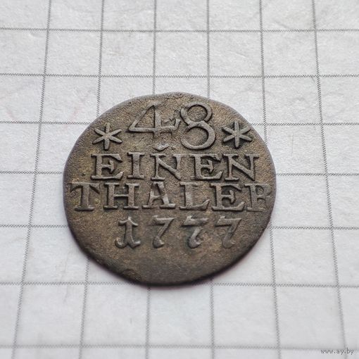 1/48 таллера 1777 года А.Пруссия серебро