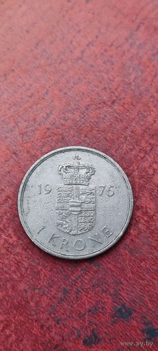 Дания 1 крона 1976